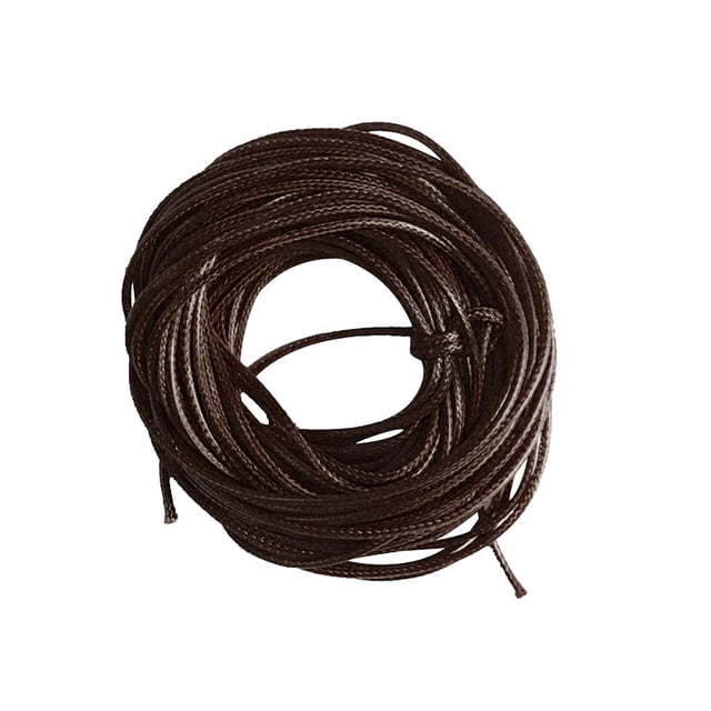 Cordón encerado de 1,5 mm, s de hilo encerado de imitación de cuero para manualidades, bricolaje, abalorios, fabricación de joyas, Café Baoblaze Joyería de cable de la toma