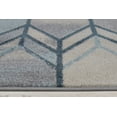 thumbnail image 5 of Ladole Rugs Stella Geometric Design Contemporary Indoor Ivory Blue Grey Honeycomb Pattern Area Rug Carpet, 8x10 (7'10" x 10'5", 240cm x 320cm), 5 of 6