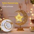 thumbnail image 2 of 50LM Creative Moon Lamp For Bedroom Battery Operated Moon Star Night Light Table Lamp For Room Decor, 2 of 6