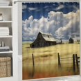 thumbnail image 6 of PRATYUS American Scene Painting Quick-Drying Shower Curtain Set with Hooks for Bathroom Decor 100% Polyester Fiber Chic Modern Design 36x72, 6 of 7