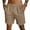 Khaki, variant on Iaqnaocc Mens Shorts Beach Drawstring Mens Shorts Casual Big and Tall Quick Dry Athletic Baggy Summer Elastic Activewear With Pockets Wine 2XL