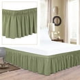 thumbnail image 1 of Solid Color Bedding Elastic Bed Apron Proof Bedspread Non Bed Skirt *Mint Green Protective Films for Cat Furniture, 1 of 7