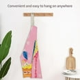 thumbnail image 6 of Linen Apron, Waist Apron, Pink Fashion Print Linen Blend Apron, Sleeveless Smock with Stain Resistance for Cooking, Baking & Housework Activities, by Goohae, 6 of 8