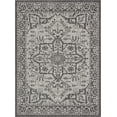 thumbnail image 5 of Well Woven Indoor/Outdoor Area Rug 7'10" x 10'6" Celesine Black & Grey Persian Medallion, 5 of 7