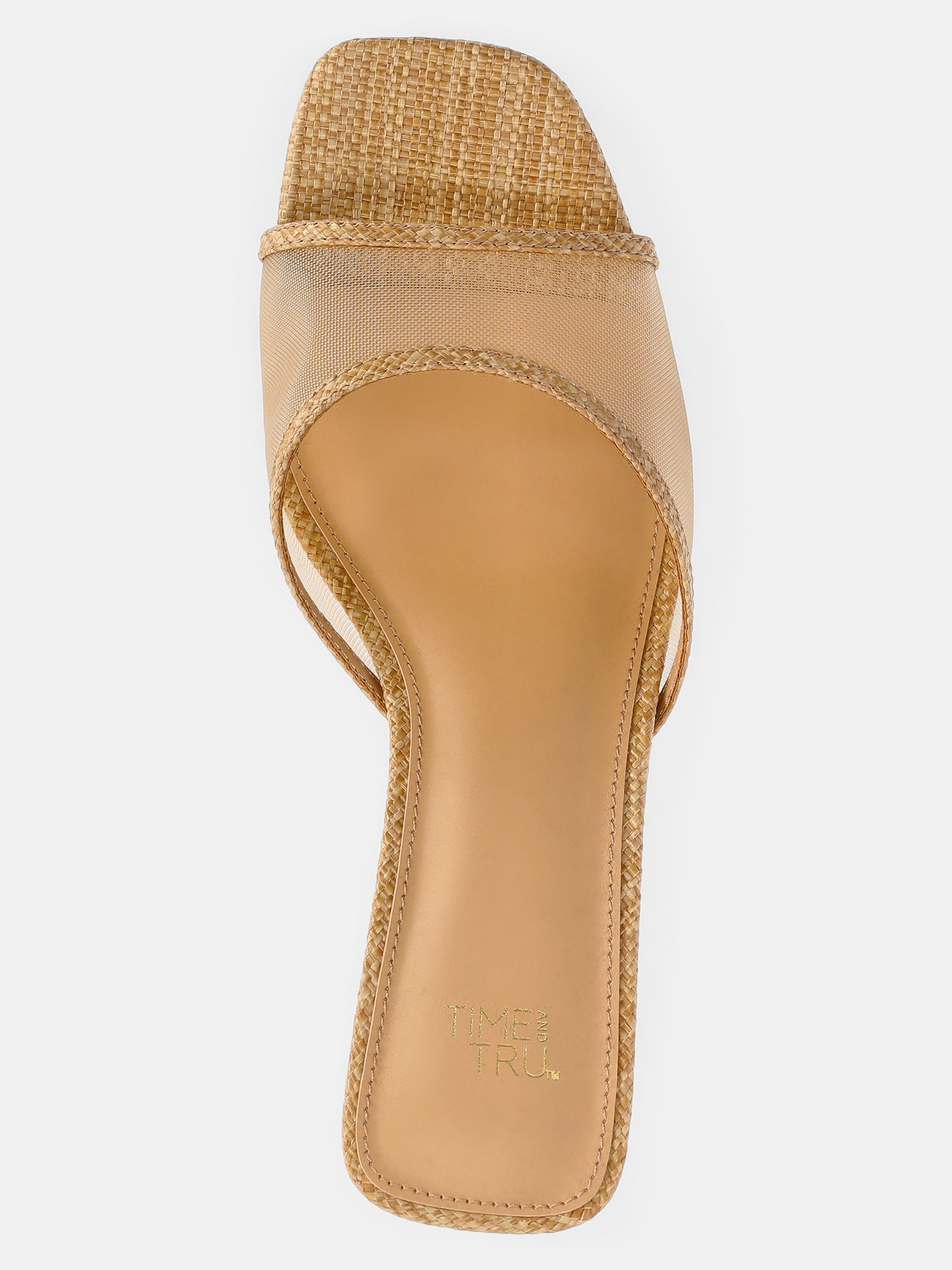 Time and Tru Women's Slip On Wedge Sandals