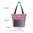 thumbnail image 3 of Salouo Colorful Cute French Bulldog for Shoppers Tote for Women Foldable Handbags with Big Capacity Casual One-Shoulder Shopping Bag Hobo Bags Fit for Office/Shopping/Park, 3 of 6