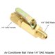 thumbnail image 2 of 2X Válvula de Bola de Aire Acondicionado Adaptador SAE de 1/4 de Pulgada Y T de Acceso de Acoplador Rápido de Núcleo de Válvulas de 1/4 de Pulgada, para Refrigerante R134A, 2 of 5