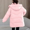 thumbnail image 4 of Women Long Puffer Jacket Winter Coat Thick Warm Quilted Parka High Neck Zip Up Outerwear Oversized Fashion Overcoat, 4 of 6