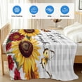 thumbnail image 4 of Sunflower Gray Check Cooling Blanket, Lightweight Breathable Summer Throw Blanket with Double Sided Cold Effect, Farmhouse Flowers Butterfly Picnic Beach Blankets Bed Sheet for Hot Sleepers 30"x40", 4 of 8
