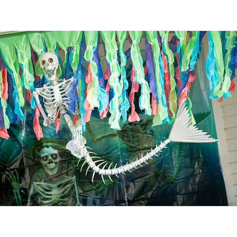 Skeleton Mermaid & Pirate Couple Halloween Decorations, Home Decor ...