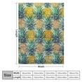 thumbnail image 4 of Orinice Pineapples Warm Lightweight Blanket Soft Fleece Blankets for All Seasons - Multiple Sizes Available 40x50in, 4 of 6