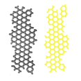 thumbnail image 3 of Troquel de corte HGSALK rejilla irregular hexagonal panal 2 piezas, 3 of 6