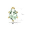 thumbnail image 6 of SuperJeweler 2 Carat Pear Shape Green Amethyst Stud Earrings In 14K Yellow Gold Over Sterling Silver For Women, 6 of 6