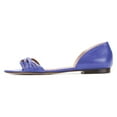 thumbnail image 2 of YDN Women Comfortable Round Closed Toe Slip On Comfy Flats Block Low Heel Office Outfit Walking Dressy Slide Shoes Size 7 Blue, 2 of 4