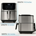 thumbnail image 6 of Yedi Evolution Air Fryer, 6.8 Quart, Stainless Steel, Ceramic Cooking Basket, with Deluxe Accessory Kit and Recipe Book, 6 of 6