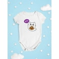 thumbnail image 3 of Cute Ghost Kitten W Pumpkin Bodysuit Infant -Image by Shutterstock,  24 Months, 3 of 4