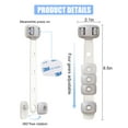 thumbnail image 4 of Child Safety Locks - Cabinet Locks Baby Proofing for Babies, Adhesive Cabinet Latches, Multi-Purpose for Fridge Drawers,Ovens Toilet Seats,Trash Can, No Drilling (3 Count), 4 of 8