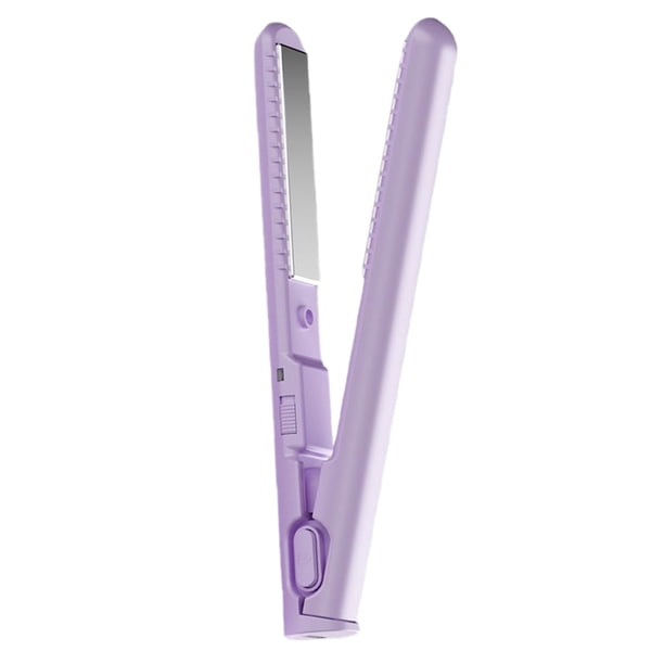 Mini rizador y plancha 2 en 1, tecnología cerámica, calentamiento rápido en 10 segundos, alimentación USB, portátil para todo tipo de cabello, ideal para viajes, salón de belleza en casa