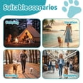 thumbnail image 5 of Portable Pet Water Bottle – 285ml Stainless Steel Water Bottle For Dogs, Leak‑Proof Travel Drinking Bowl For Cats, With Foldable Silicone Bowl For Outdoor Walks & Hikes (Blue, No Pattern), 5 of 7
