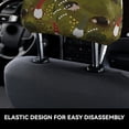 thumbnail image 4 of Kdxio Gnomes Playing in the Garden Pattern Print 2 Piece Car Head Rest Covers Set Auto Front/Rear Seats Headrest Cover Universal Fit Most Cars,Sedan, SUV, 4 of 9
