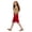 Red, variant on UACY Shorts for Girls Knee Length High Waisted Long Linen Shorts with Pockets Wide Leg Summer Lounge Baggy Linen Pants 