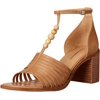 Lucky Brand Womens Sylvesha Beaded T-Strap Sandal Heeled 5 Cortado