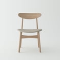 thumbnail image 2 of Crafters and Weavers Isabella Oak Wood and Fabric Seat Dining chair (Set of 6), 2 of 3