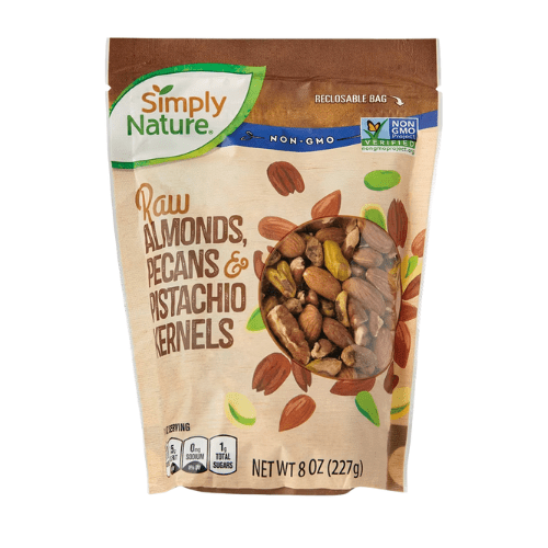 Simply Nature Mixed Cashews, Walnuts ,Macadamia Nuts Nuts and Almonds, Pecans, Pistachio Kernels 2-Pack 8 oz