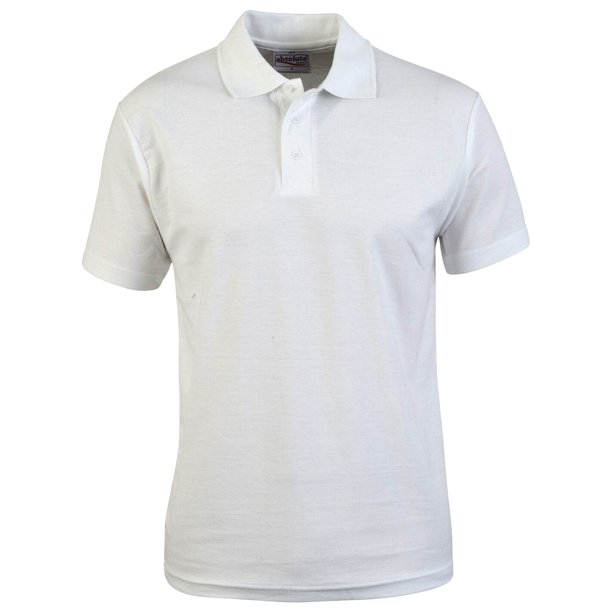 Absolute Apparel - Polo modelo Pioneer para hombre (Blanco)