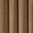 thumbnail image 3 of Eclipse Round and Round Pattern Blackout Grommet Top Window Curtain Panel, Brown, 52x95, 3 of 11