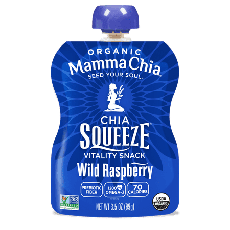 Mamma Chia Organic Wild Raspberry Chia Squeeze, 3.5 Oz.