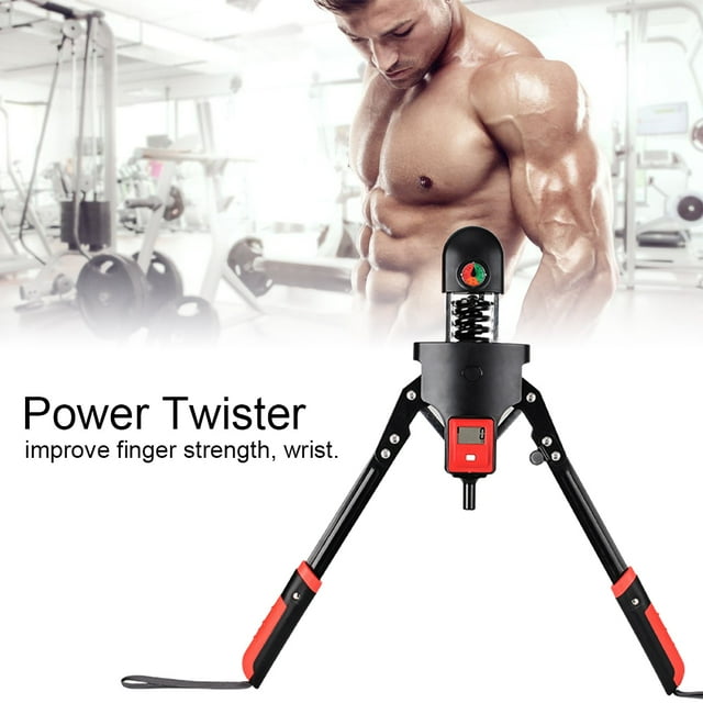 AIHOME Power Twister Adjustable Arm Exerciser Chest Expander Muscle Shoulder Training Fitness Equipment Arm Enhanced Exercise Strengthener with With LCD Display