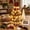 #06Z Poinsettia Holly, variant on DIY Quilted Santa Christmas Tree Kit with Warm Glow Lights, Handmade Fabric Tabletop Holiday Decor with Character Topper for Mantel Shelf