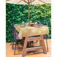 thumbnail image 3 of Outdoor Tablecloth with Umbrella Hole for Patio/Picnic/Party/Camping, Cute Orange Cat Waterproof Table Cloth Rectangle Table Cover Washable, Lovely Modern Floating Pet Kitten 54"x 80", 3 of 7