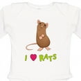 thumbnail image 4 of Inktastic I Love Rats Boys or Girls Long Sleeve Baby Bodysuit, 4 of 5