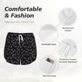 thumbnail image 6 of Lsque Cool Skull Love Printed Women's Running Shorts with Liner Pockets,Elastic Quick Dry Workout Athletic Gym Yoga Shorts,Womens High Waist Shorts-XX-Large, 6 of 9