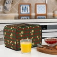 thumbnail image 6 of Yiaed Checkered With Golden Stars Print Two Slice Bread Machine Cover, Universal Size Kitchen Appliance Cover for Bread Machine,Bread Machine Cover, 6 of 7