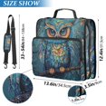 thumbnail image 2 of ALAZA Zipper Binder Bag Bohemia Owl 3 Ring File Folder Binder Organizer Bag, 2 of 8