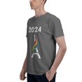 thumbnail image 4 of 2024 Paris Sports Games Fashion Men'S Basic Short Sleeve T-Shirt Deep Heather 4x-Large, 4 of 5