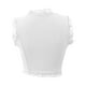 thumbnail image 5 of Camiseta sin mangas ajustada con botones en la espalda y ribete de encaje para mujer, elegante y casual., 5 of 5