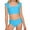 1-Sky Blue, variant on Kids Swimsuit Girls Girls Swimsuit With Shorts Two Piece Set Cute Bikini Girls Bathing Suit Size 9-10 Years