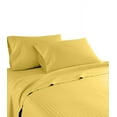 thumbnail image 4 of London Collection 600 Thread Count Wrinkle Resistant Woven Stripe 100% Egyptian Cotton 4 Piece Sheet Set (King, Gold), 4 of 5