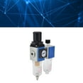 thumbnail image 1 of Air Compressor Filter, Air Compressor Flowing Filter Water Separator For Air Compressor Air Compressor Water Separator Pressure Regulator Lubricator Combination Water Oil Separator, 1 of 7