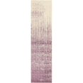 thumbnail image 1 of Unique Loom Del Mar Ombre Print Area Rug 2' 7 x 10' Runner Purple/Ivory, 1 of 2