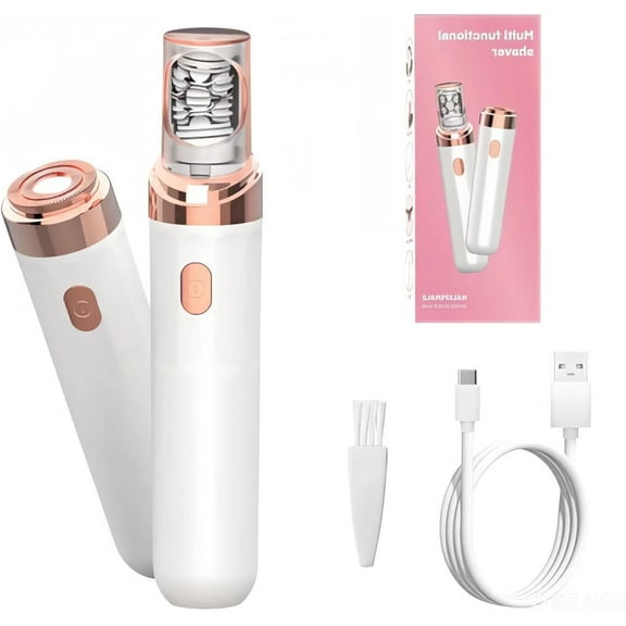 Women Face Epilator - Painless Hair Remover, 2025 New Upgrades Rechargeable Portable Facial Hair Remover for Face, Hand, Legs, Washable (Pink)
