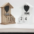 thumbnail image 6 of Cheers.US 1 Set Vintage Wood Perpetual Calendar In The Shape of Small House, 6 of 7