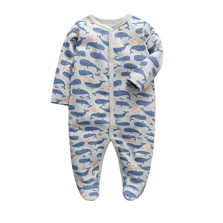 

AIMAOMI Baby Girls Boys Soft Cute Cartoon Footies Romper Jumpsuit Outfits H
