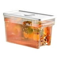 thumbnail image 4 of Hervidor de agua fría con grifo, dispensador de agua con filtro de PET de 3L para refrigerador, recipiente para bebidas para fiestas en casa, color blanco, 4 of 12