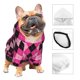 thumbnail image 3 of Balery pink and black argyle Sudadera con Capucha para Perros Pequeños – Ropa para Mascotas, Disfraz para Perros y Gatos, Ideal para Fiestas y Cosplay-Large, 3 of 7