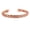 Braided 6, variant on by Touchstone handcrafted magnetic copper bracelet. Hand forged with solid and high gauge Tibetan style engraved cuff pure copper jewelry for women men. Elegant minimalist design.